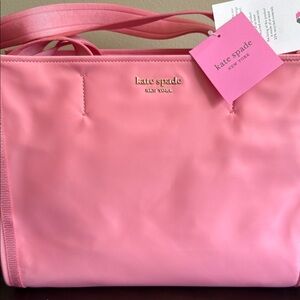 kate spade pink Sam medium tote